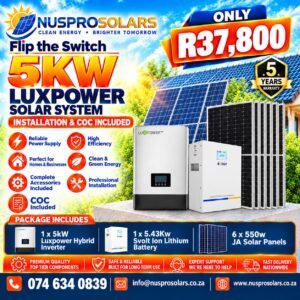 5kW Luxpower Hybrid Solar System