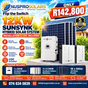 12kW Sunsynk Hybrid Solar System