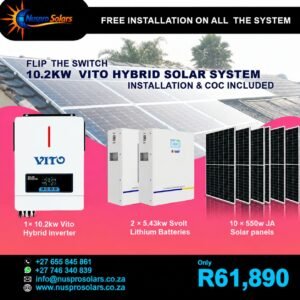 10.2kW Vito Hybrid Solar System