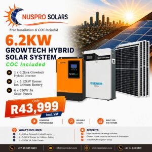 6.2kW Growtech Hybrid Solar System