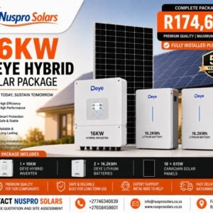 16kW Deye Hybrid Solar Package